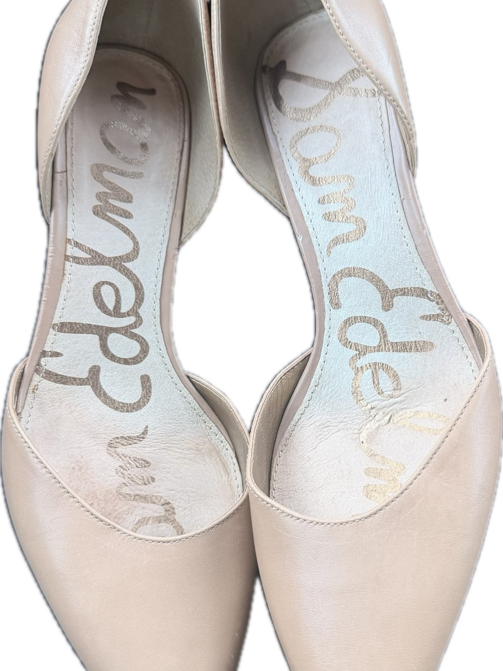 Sam Edelman Nude Blush Leather D'Orsay Heels